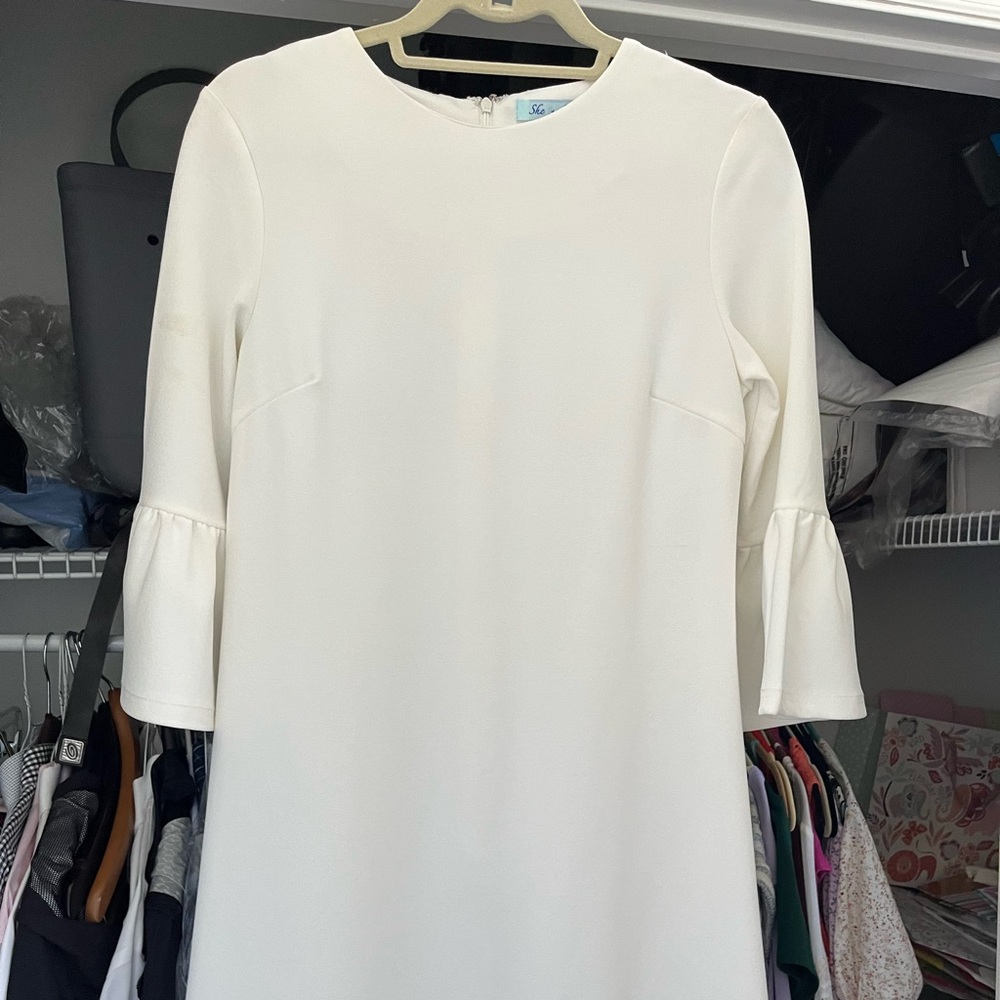 She & sky 3/4 sleeve dress